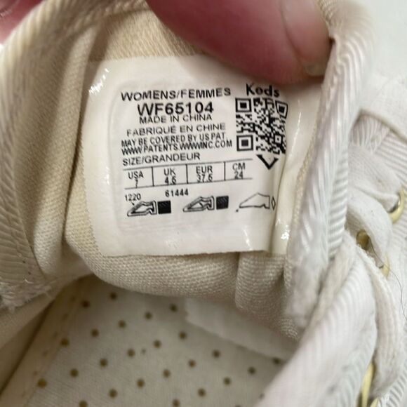 Keds X Kate Spade Triple-Up Faille Logo White Platform Sneakers - Picture 11 of 13